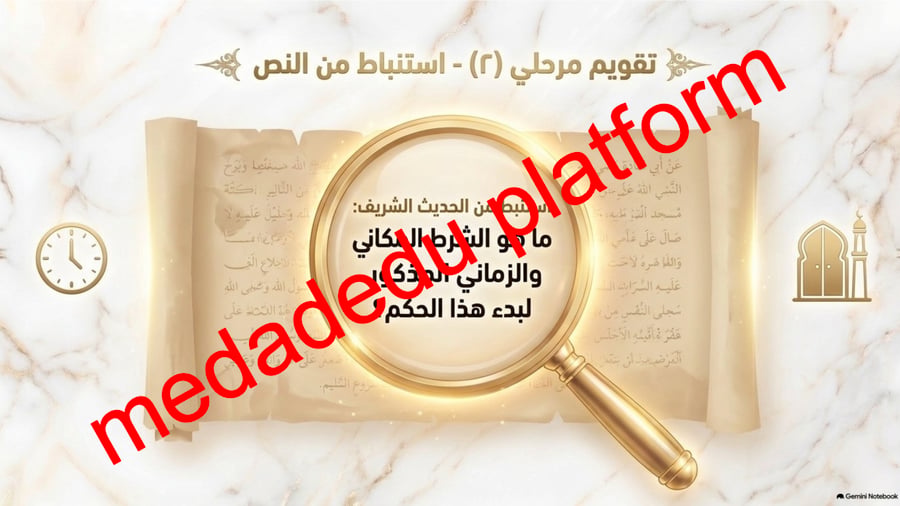 الحديث الدرس الخامس عشر تحية المسجد