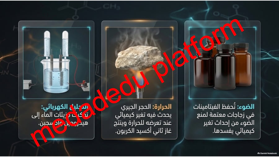 الفصل الثالث المادة و التغيرات الكيمائية