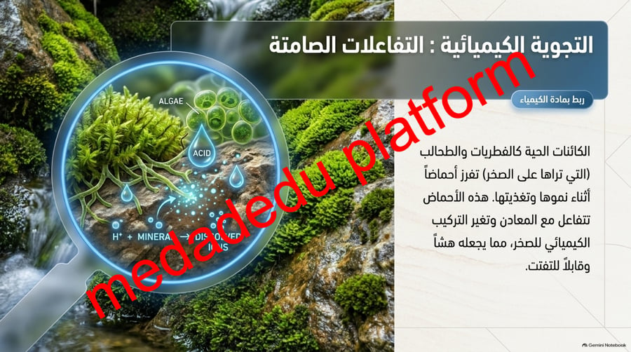 الفصل السادس التجوية و التعرية و أثرهما