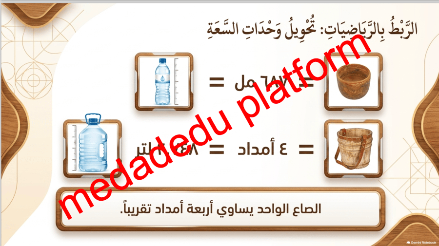 الفقة الدرس الأول نعمة الماء