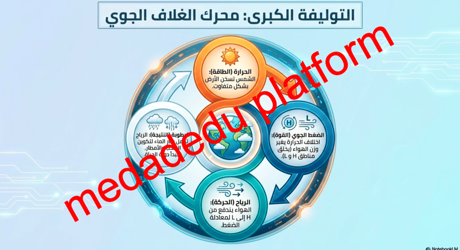 الوحدة الرابعة الدرس الثاني عشر عناصر الطقس و المناخ