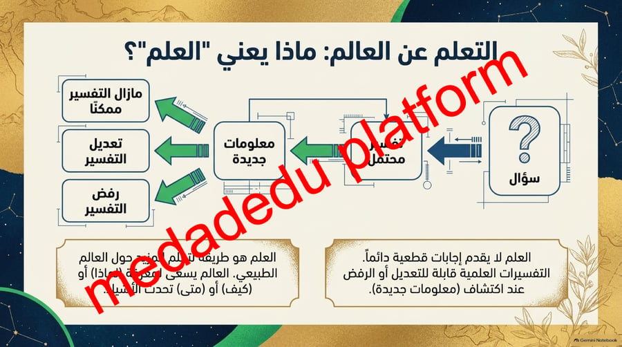 الفصل الاول العلم و عملياته