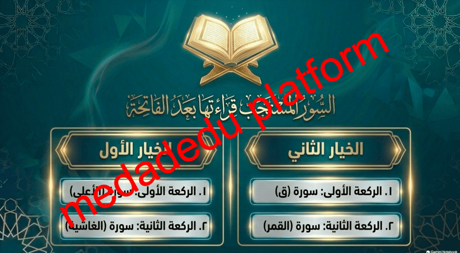 الفقة الدرس الربع صلاة العيدين