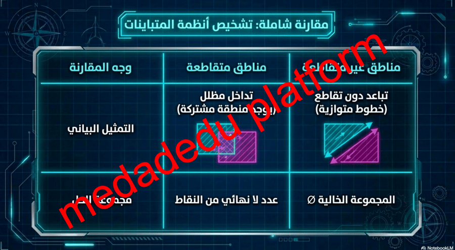 الفصل الأول الدرس الخامس حل أنظمة المتباينات الخطية بيانياً