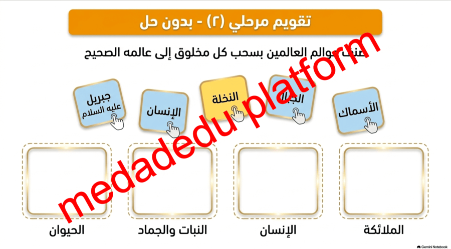 التوحيد الدرس الخامس معرفة الرب