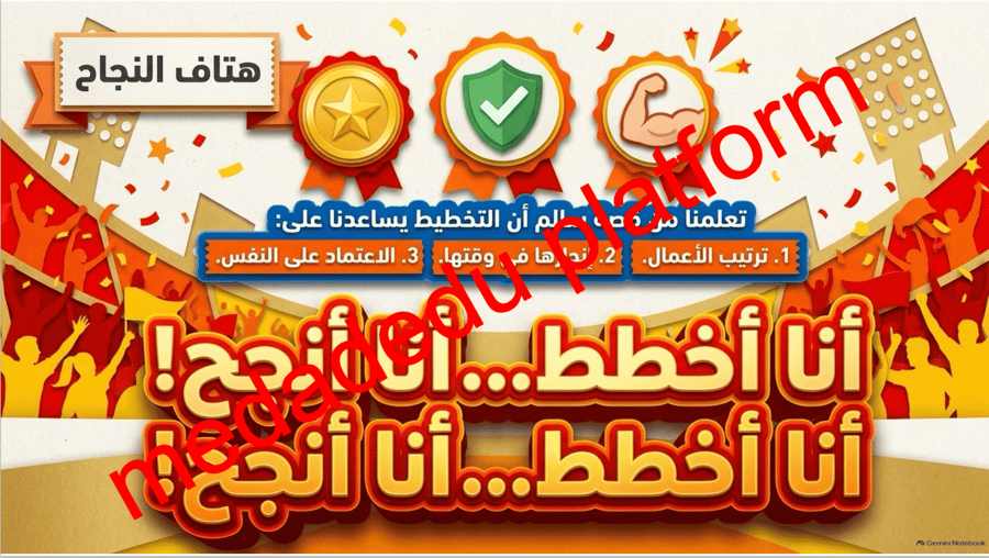 خطتي طريق نجاحي