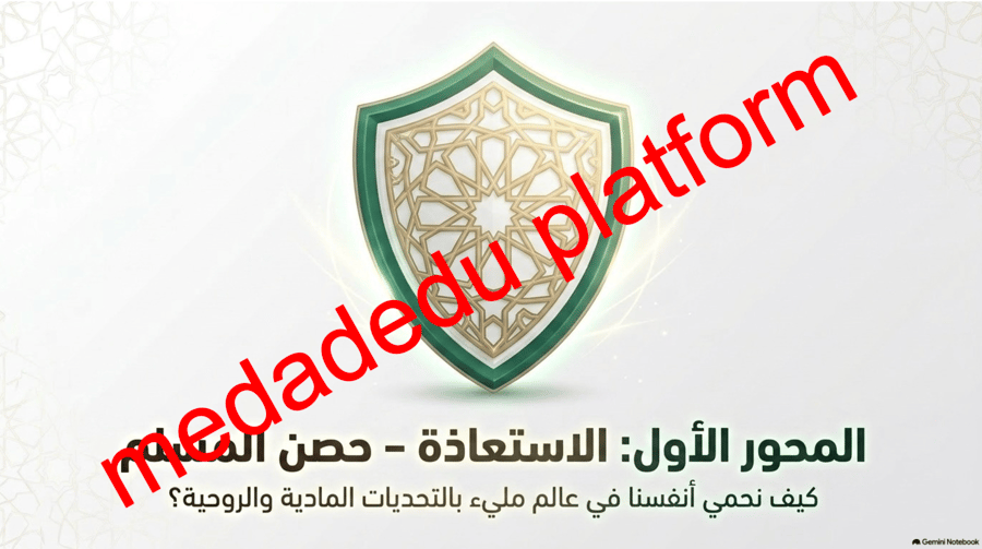 التوحيد الدرس التاسع الإستعاذة و الإستعانة -