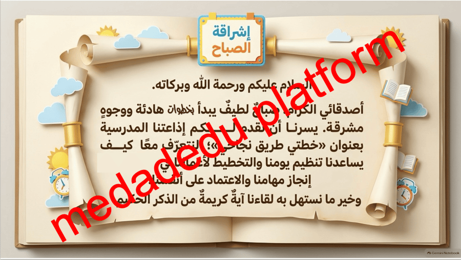 خطتي طريق نجاحي