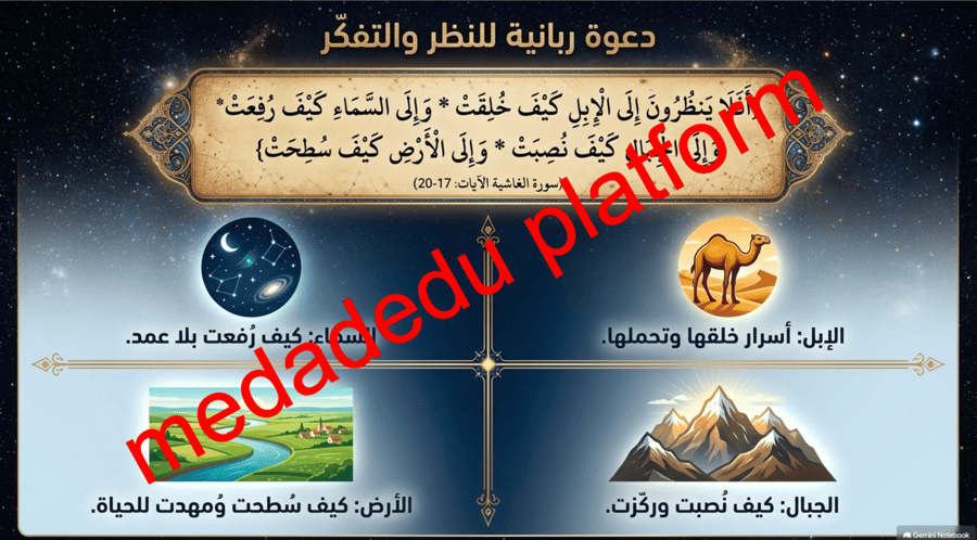 التوحيد الدرس السادس دلائل معرفة الرب عز و جل