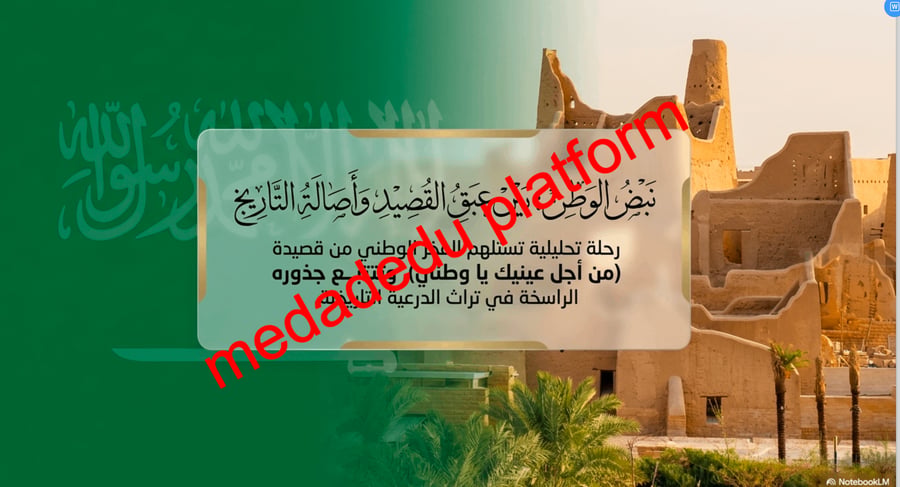 عرض تقديمي لدرس ختام وحدة الوطن