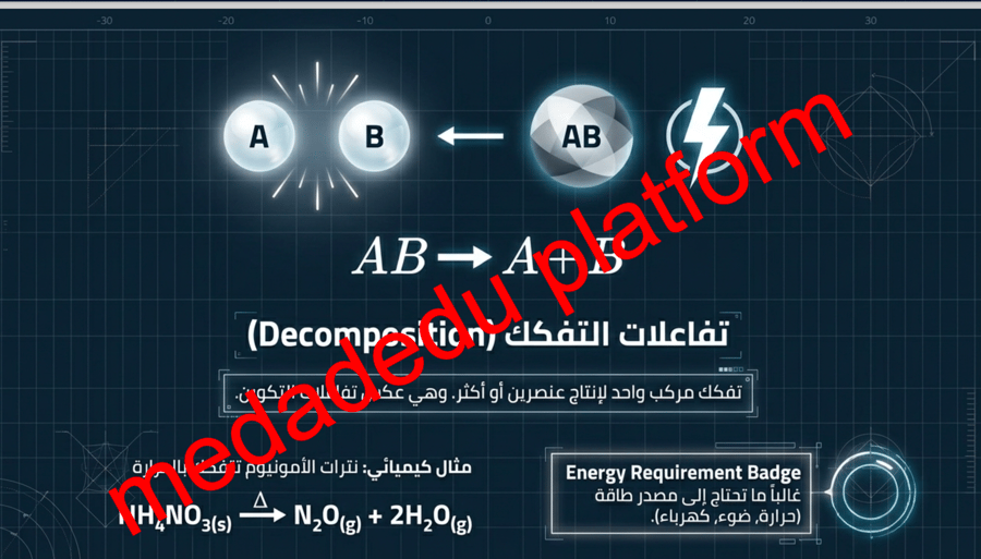الفصل الرابع تصنيف التفاعلات الكيميائية
