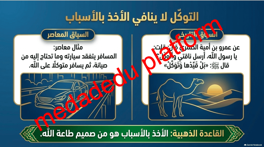 التوحيد الدرس الحادي عشر التوكل