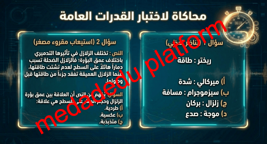 الفصل السادس الدرس الرابع قياس الزلازل و تحديد أماكنها