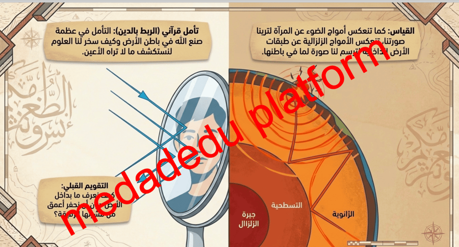 الفصل السادس الدرس الثالث الأمواج الزلزالية و بنية الأرض