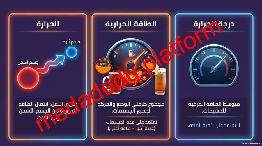 الفصل الثالث الحرارة و تحولات المادة