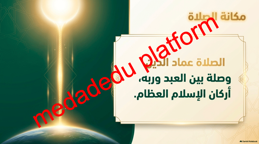 الفقة الدرس السابع مكانة الصلاة