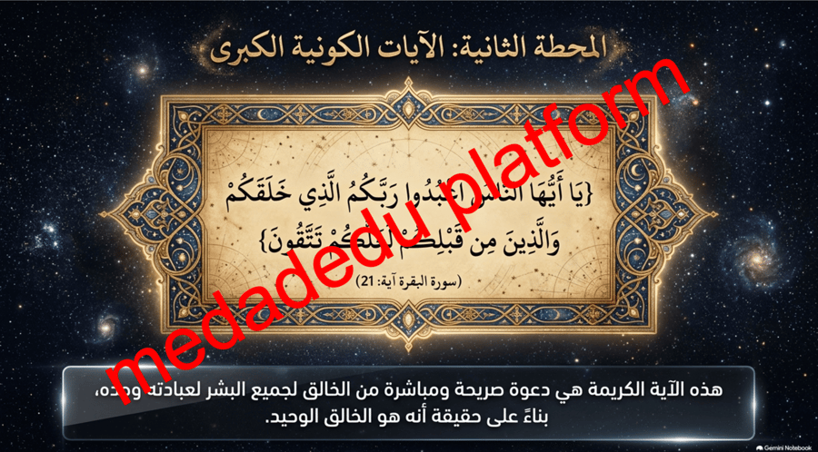 التوحيد الدرس السادس دلائل معرفة الرب عز و جل