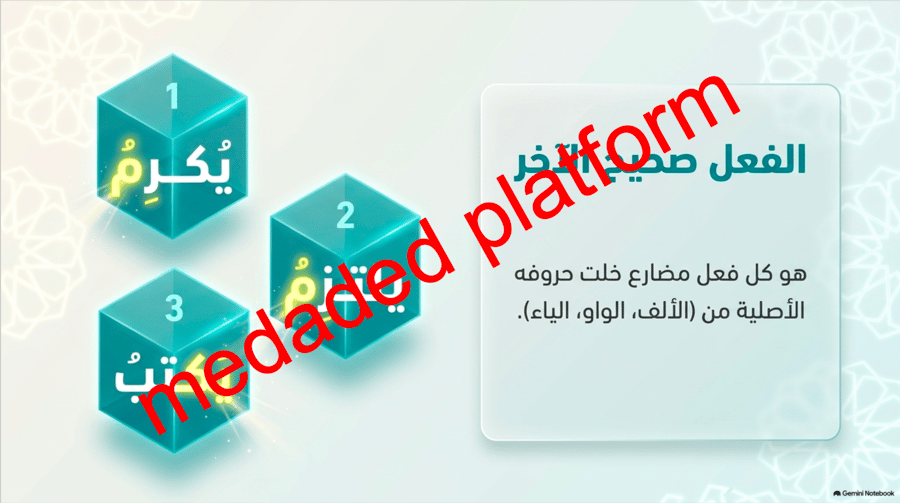 الكفاية النحوية إعراب الفعل المضارع
