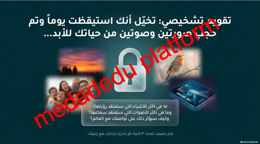 الوحدة الأولى الدرس الثاني سلامة العينين و الأذنين