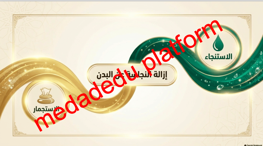 الفقة الدرس الثالث إزاله النجاسة عن البدن ( الجسم )