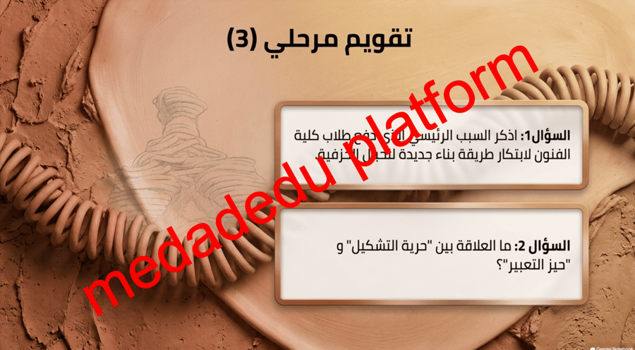 الوحدة الرابعة الدرس الثاني تشكيلات مبتكرة بطريقة الحبال