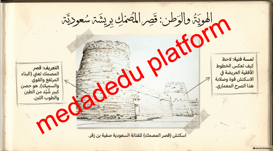 الوحدة الأولى الدرس الثاني التخطيط الأولي الاسكتش