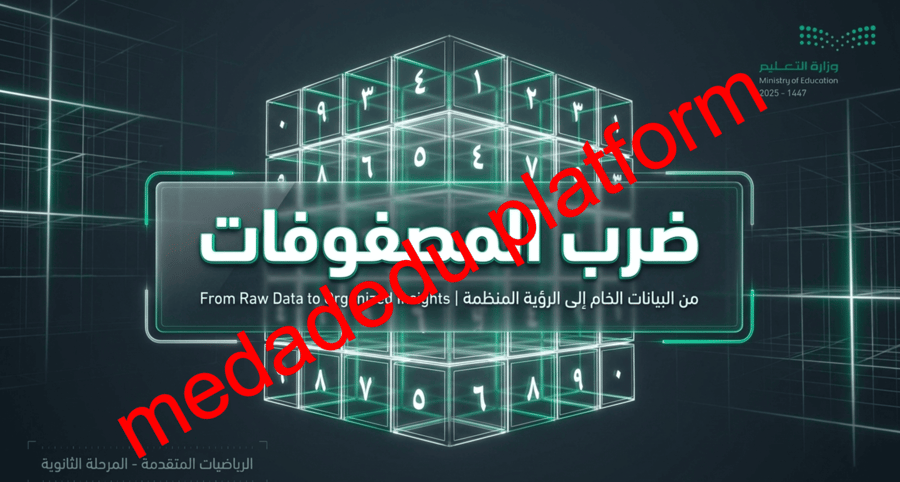 الفصل الثاني الدرس الثالث ضرب المصفوفات
