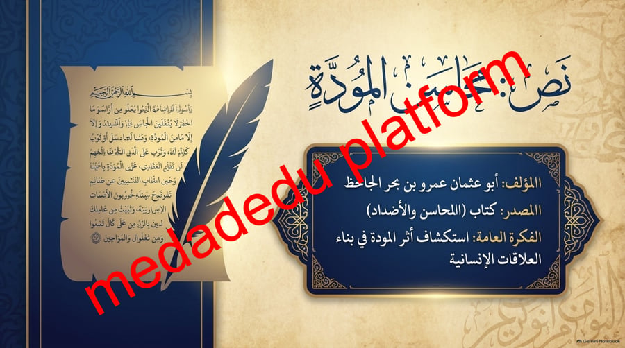 القيم الاسلامية النص الاثرائي