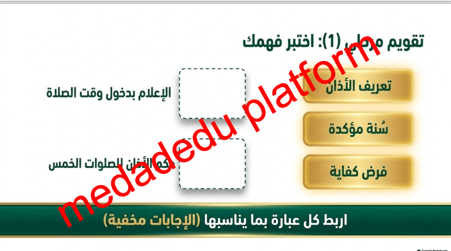 الفقة الدرس الأول الآذان