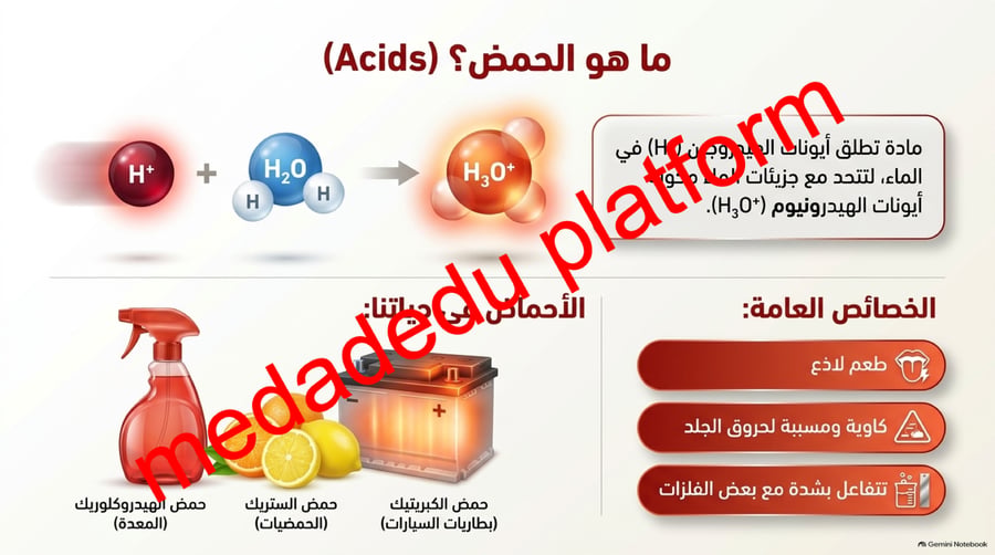 الفصل الثاني المحاليل الحمضية و المحاليل القاعدية