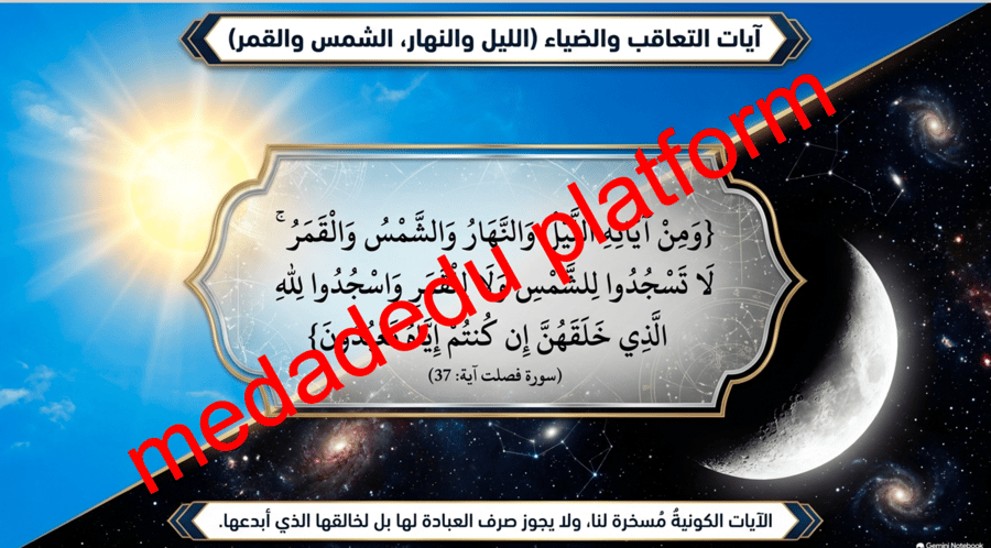 التوحيد الدرس السادس دلائل معرفة الرب عز و جل