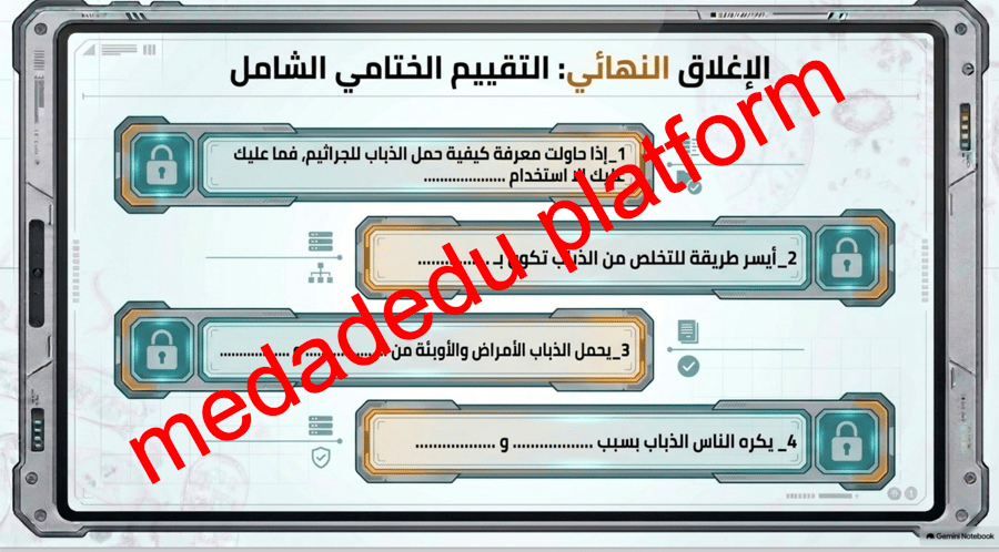 صحتي و بيئتي  نص الاستماع - ناقل الأمراض