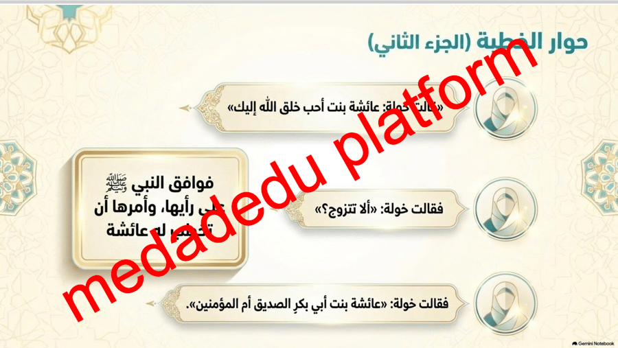 الحديث الدرس التاسع أم المؤمنين عائشة بنت أبي بكر الصديق رضي الله عنها