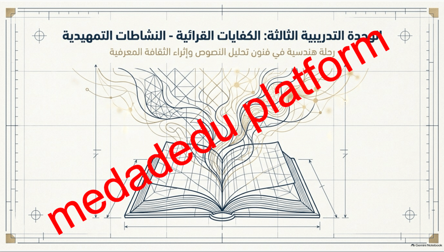 الكفايات القرائية النشاطات التمهيدية