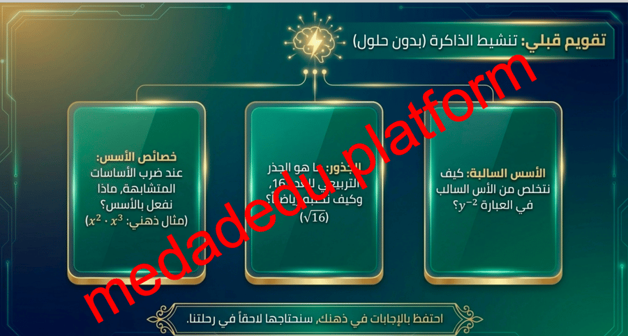 الفصل الرابع الدرس السادس الأسس النسبية