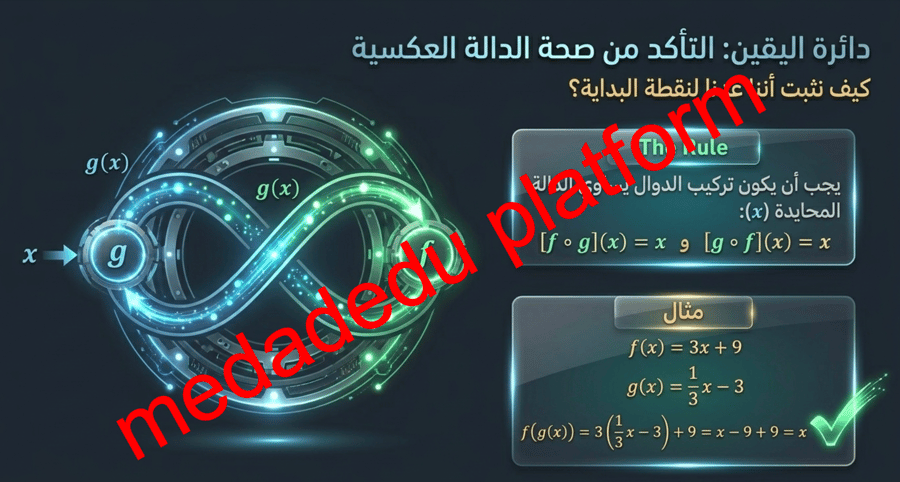 الفصل الرابع الدرس الثاني العلاقات و الدوال العكسية