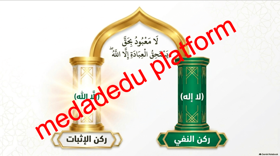 التوحيد الدرس الثالث شهادة أن لا إله إلا الله
