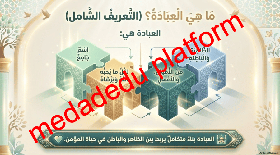 التوحيد الدرس الخامس العبادة