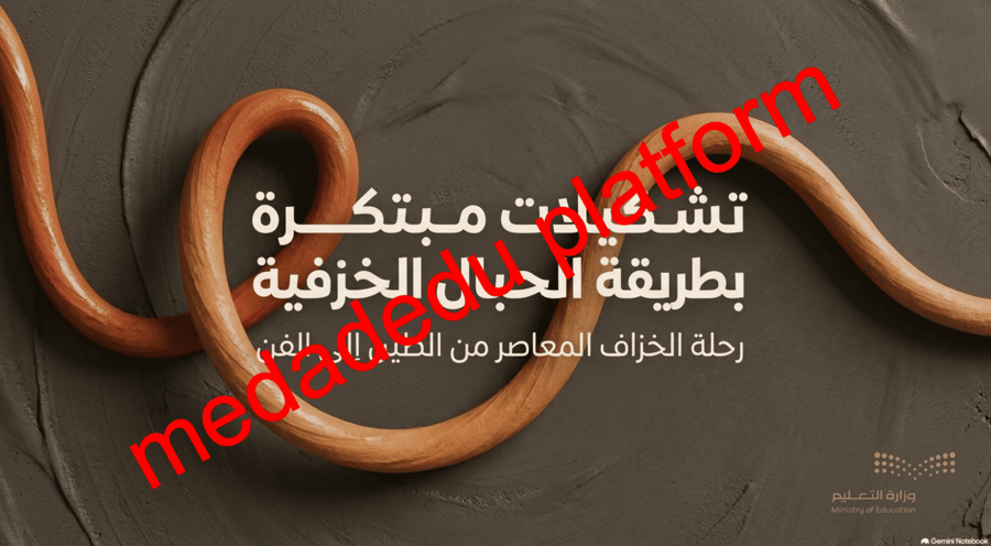 الوحدة الرابعة الدرس الثاني تشكيلات مبتكرة بطريقة الحبال