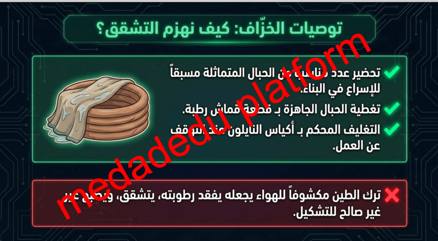 الوحدة الرابعة الدرس الأول تشكيل الأواني بطريقة الحبال
