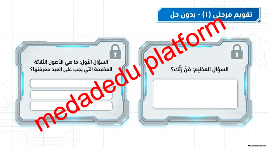 التوحيد الدرس الخامس معرفة الرب