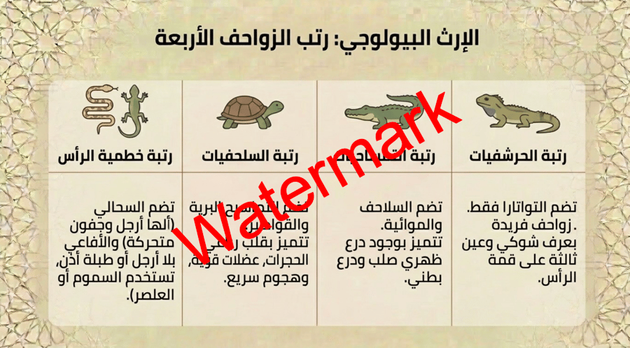 الفصل الثالث الزواحف