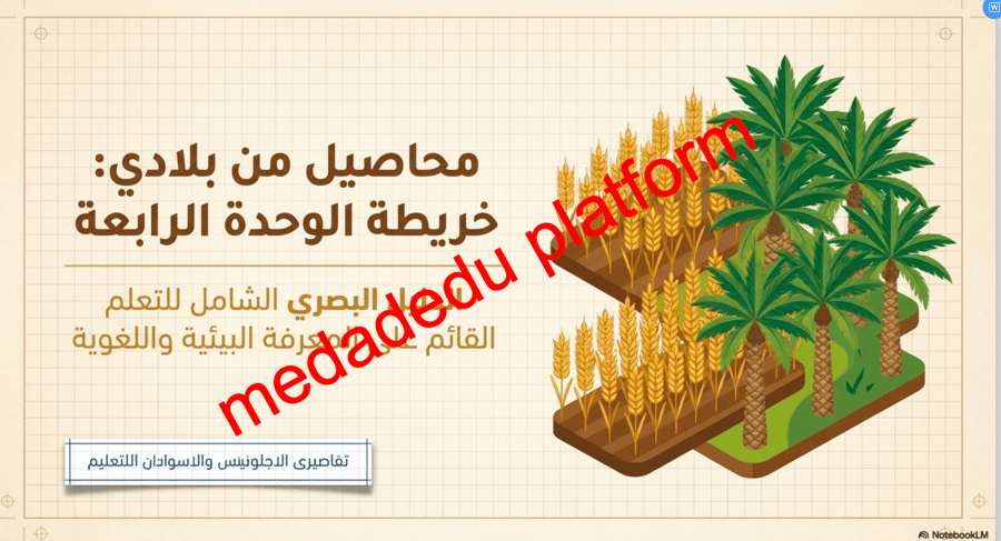 مراجعة لدرس محاصيل من بلادي