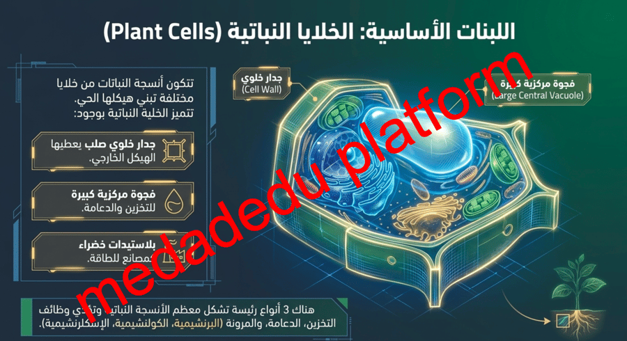 الفصل السادس خلايا النبات و انسجته