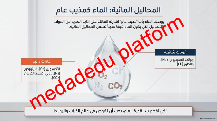 الفصل الثاني المحاليل و الذائبية