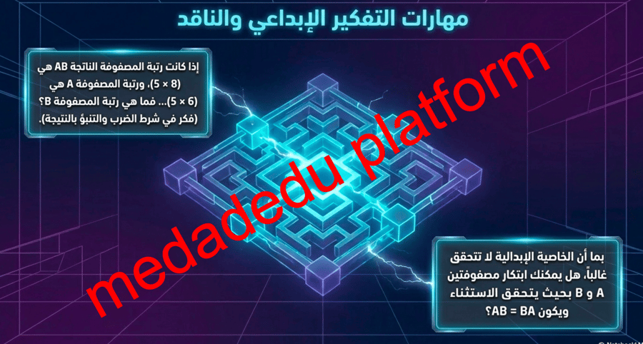 الفصل الثاني الدرس الثالث ضرب المصفوفات