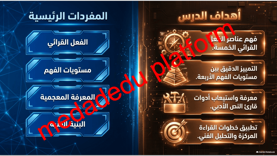 الكفايات القرائية  عناصر الفعل القرآئي
