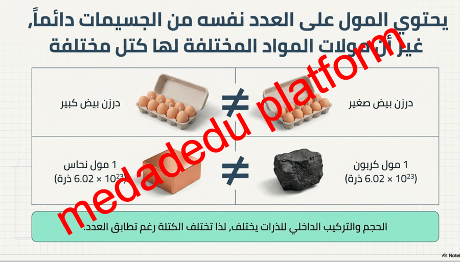 الفصل الخامس الكتلة و المول