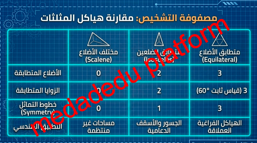 الفصل الثالث المثلثات المتطابقة الضلعين و المثلثات متطابقة الاظلاع