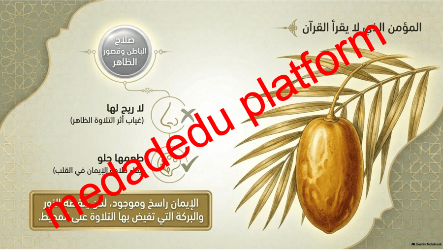 الحديث الدرس العاشر فضل تلاوة القرآن الكريم